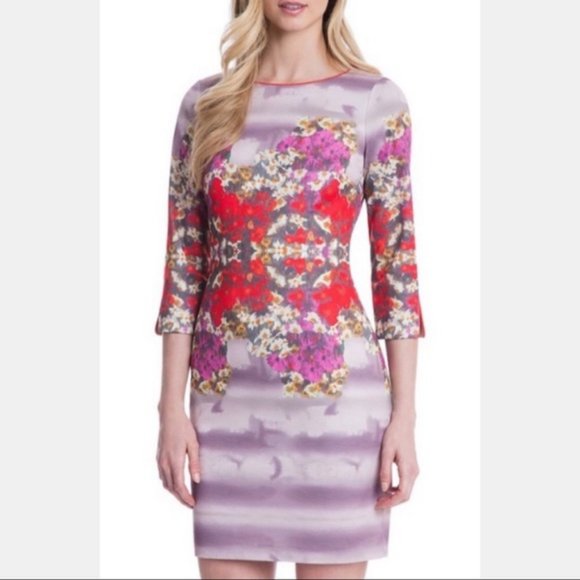 Badgley Mischka Dresses & Skirts - Belle by Badgley Mischka Floral Print Dress, 10